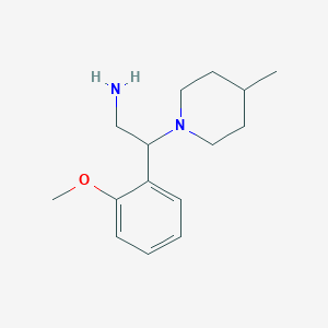 molecular formula C15H24N2O B2582341 2-(2-Methoxy-phenyl)-2-(4-methyl-piperidin-1-YL)-ethylamine CAS No. 889939-85-9