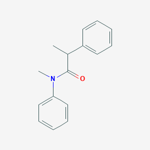 molecular formula C16H17NO B258235 N,2-Diphenyl-N-methylpropanamide 