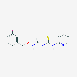N-({[(3-fluorobenzyl)oxy]amino}methylene)-N'-(5-iodo-2-pyridinyl)thiourea