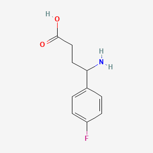 molecular formula C10H12FNO2 B2582381 4-氨基-4-(4-氟苯基)丁酸 CAS No. 1042559-02-3