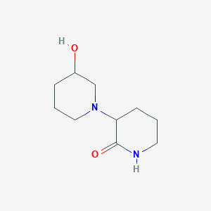 molecular formula C10H18N2O2 B2582387 3-Hydroxy-[1,3'-bipiperidine]-2'-one CAS No. 2097865-14-8