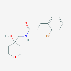 molecular formula C15H20BrNO3 B2582389 3-(2-溴苯基)-N-((4-羟基四氢-2H-吡喃-4-基)甲基)丙酰胺 CAS No. 1798489-42-5