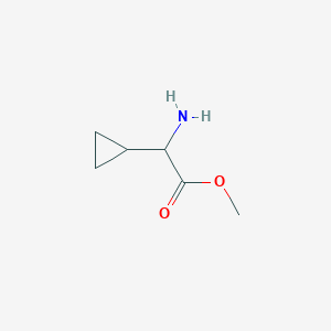 molecular formula C6H11NO2 B2582391 Methyl 2-amino-2-cyclopropylacetate CAS No. 768356-83-8