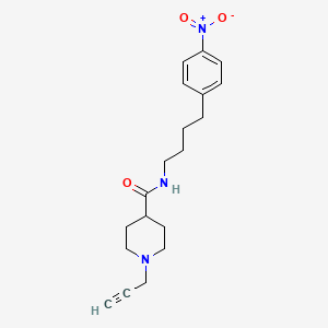 molecular formula C19H25N3O3 B2582402 N-[4-(4-nitrophenyl)butyl]-1-(prop-2-yn-1-yl)piperidine-4-carboxamide CAS No. 1355606-10-8