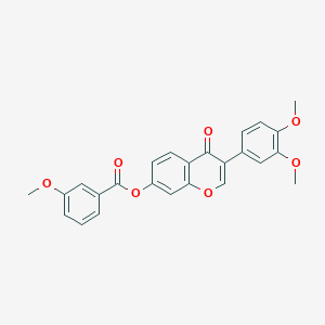 molecular formula C25H20O7 B2582406 3-(3,4-dimethoxyphenyl)-4-oxo-4H-chromen-7-yl 3-methoxybenzoate CAS No. 637749-87-2