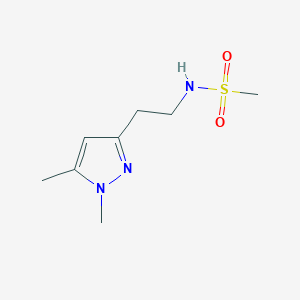 molecular formula C8H15N3O2S B2582419 N-(2-(1,5-dimethyl-1H-pyrazol-3-yl)ethyl)methanesulfonamide CAS No. 2034634-23-4