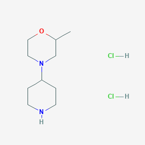 molecular formula C10H22Cl2N2O B2582427 2-甲基-4-（哌啶-4-基）吗啉二盐酸盐 CAS No. 1171177-80-2