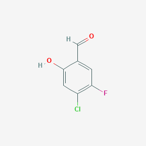 molecular formula C7H4ClFO2 B2582430 4-Chloro-5-fluoro-2-hydroxybenzaldehyde CAS No. 1205551-36-5