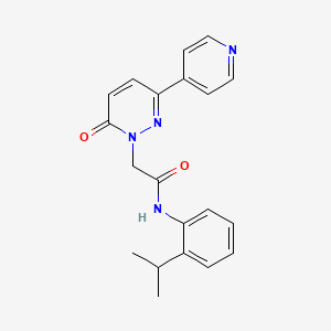 molecular formula C20H20N4O2 B2582452 N-(2-isopropylphenyl)-2-(6-oxo-3-(pyridin-4-yl)pyridazin-1(6H)-yl)acetamide CAS No. 2097935-14-1