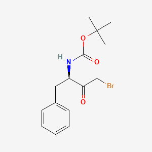 molecular formula C15H20BrNO3 B2582459 叔丁基 N-[(2R)-4-溴-3-氧代-1-苯基丁烷-2-基]氨基甲酸酯 CAS No. 823806-88-8