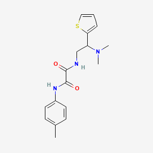 molecular formula C17H21N3O2S B2582462 N1-(2-(dimethylamino)-2-(thiophen-2-yl)ethyl)-N2-(p-tolyl)oxalamide CAS No. 923138-96-9