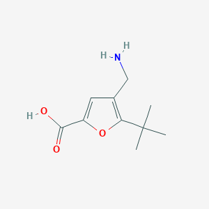 molecular formula C10H15NO3 B2582471 4-(aminomethyl)-5-(tert-butyl)furan-2-carboxylic acid CAS No. 704872-29-7