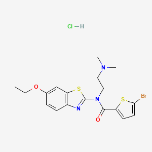 5-bromo-N-(2-(dimethylamino)ethyl)-N-(6-ethoxybenzo[d]thiazol-2-yl)thiophene-2-carboxamide hydrochloride