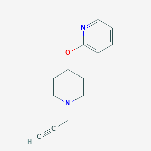 molecular formula C13H16N2O B2582479 2-(1-Prop-2-ynylpiperidin-4-yl)oxypyridine CAS No. 2249263-29-2