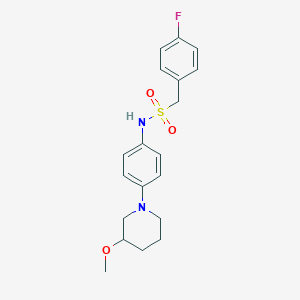 1-(4-Fluorophenyl)-N-[4-(3-methoxypiperidin-1-YL)phenyl]methanesulfonamide