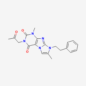 1,7-dimethyl-3-(2-oxopropyl)-8-phenethyl-1H-imidazo[2,1-f]purine-2,4(3H,8H)-dione