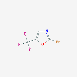 molecular formula C4HBrF3NO B2582490 2-Bromo-5-(trifluoromethyl)oxazole CAS No. 1780906-73-1