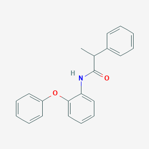 molecular formula C21H19NO2 B258250 N-(2-phenoxyphenyl)-2-phenylpropanamide 