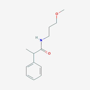 molecular formula C13H19NO2 B258251 N-(3-methoxypropyl)-2-phenylpropanamide 