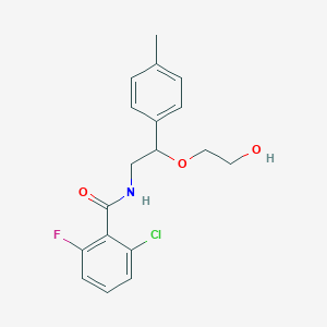 2-chloro-6-fluoro-N-(2-(2-hydroxyethoxy)-2-(p-tolyl)ethyl)benzamide