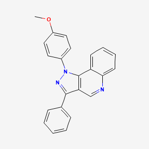 molecular formula C23H17N3O B2582526 1-(4-methoxyphenyl)-3-phenyl-1H-pyrazolo[4,3-c]quinoline CAS No. 932519-06-7