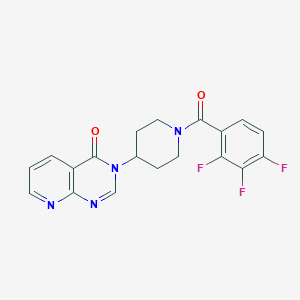 molecular formula C19H15F3N4O2 B2582533 3-(1-(2,3,4-trifluorobenzoyl)piperidin-4-yl)pyrido[2,3-d]pyrimidin-4(3H)-one CAS No. 2034553-32-5
