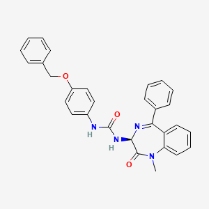 molecular formula C30H26N4O3 B2582551 1-(1-methyl-2-oxo-5-phenyl-2,3-dihydro-1H-1,4-diazepin-3-yl)-3-(4-benzyloxyphenyl)urea CAS No. 1796920-18-7