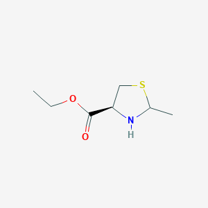 molecular formula C7H13NO2S B2582561 Ethyl (4S)-2-methyl-1,3-thiazolidine-4-carboxylate CAS No. 2503172-78-7