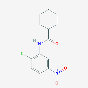 molecular formula C13H15ClN2O3 B2582564 环己烷甲酰基-N-(2-氯-5-硝基苯基) CAS No. 544701-14-6