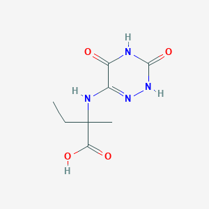 2-[(3,5-dioxo-2H-1,2,4-triazin-6-yl)amino]-2-methylbutanoic acid