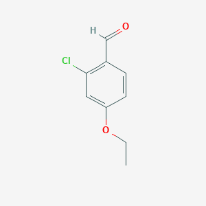 molecular formula C9H9ClO2 B2582570 2-Chloro-4-ethoxybenzaldehyde CAS No. 245368-31-4; 245368-50-7