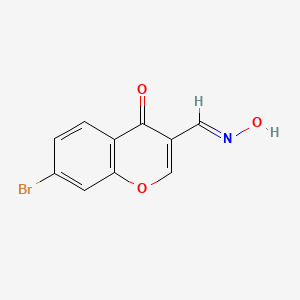 molecular formula C10H6BrNO3 B2582595 7-bromo-3-[(hydroxyimino)methyl]-4H-chromen-4-one CAS No. 77652-69-8