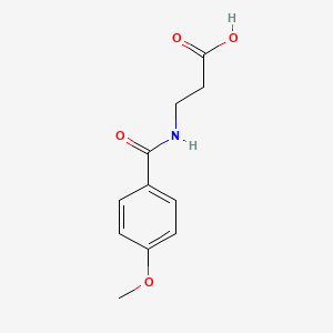 molecular formula C11H13NO4 B2582600 3-[(4-methoxybenzoyl)amino]propanoic Acid CAS No. 121428-49-7