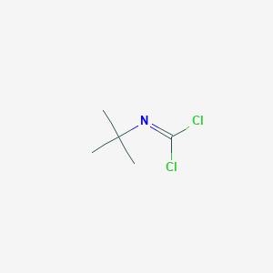molecular formula C5H9Cl2N B2582607 1,1-Dichloro-3,3-dimethyl-2-azabut-1-ene CAS No. 16001-27-7