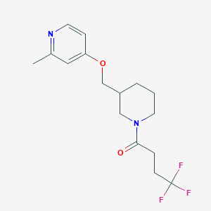 4,4,4-Trifluoro-1-(3-{[(2-methylpyridin-4-yl)oxy]methyl}piperidin-1-yl)butan-1-one