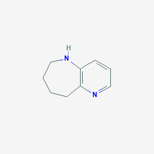 molecular formula C9H12N2 B2582615 6,7,8,9-Tetrahydro-5H-pyrido[3,2-b]azepine CAS No. 67203-48-9