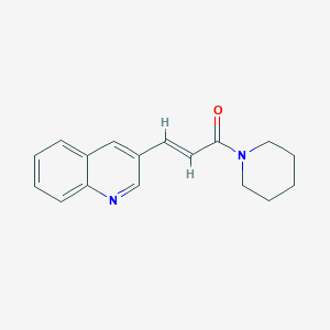 molecular formula C17H18N2O B2582627 (E)-1-哌啶基-3-(3-喹啉基)-2-丙烯-1-酮 CAS No. 478039-40-6