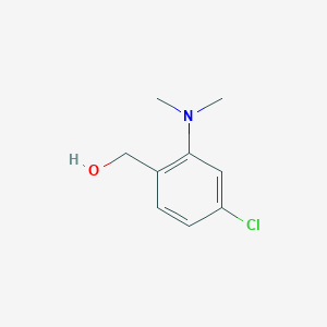 molecular formula C9H12ClNO B2582630 [4-氯-2-(二甲氨基)苯基]甲醇 CAS No. 87066-92-0