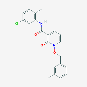 molecular formula C21H19ClN2O3 B2582632 N-(5-chloro-2-methylphenyl)-1-((3-methylbenzyl)oxy)-2-oxo-1,2-dihydropyridine-3-carboxamide CAS No. 852365-75-4