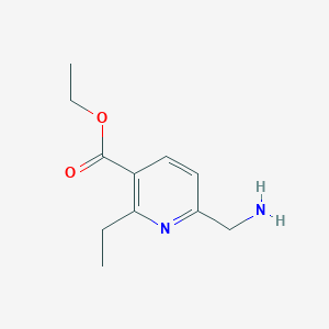 molecular formula C11H16N2O2 B2582641 Ethyl 6-(aminomethyl)-2-ethylpyridine-3-carboxylate CAS No. 2248343-41-9