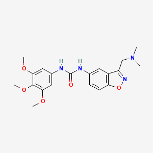 molecular formula C20H24N4O5 B2582650 1-[3-[(Dimethylamino)methyl]-1,2-benzoxazol-5-yl]-3-(3,4,5-trimethoxyphenyl)urea CAS No. 2380040-18-4