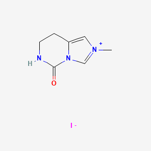molecular formula C7H10IN3O B2582660 2-Methyl-5-oxo-5,6,7,8-tetrahydroimidazo[1,5-c]pyrimidin-2-ium iodide CAS No. 51720-37-7