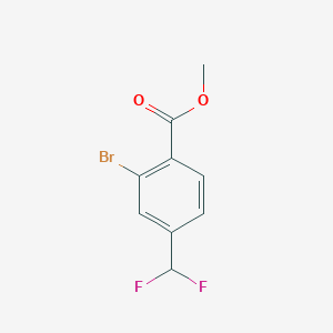 molecular formula C9H7BrF2O2 B2582662 2-溴-4-(二氟甲基)苯甲酸甲酯 CAS No. 2091157-39-8