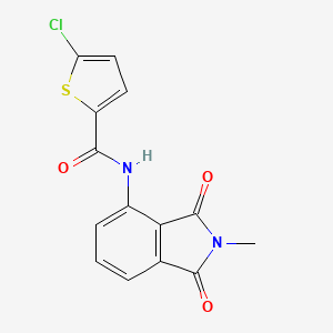 molecular formula C14H9ClN2O3S B2582695 5-chloro-N-(2-methyl-1,3-dioxoisoindolin-4-yl)thiophene-2-carboxamide CAS No. 683232-14-6