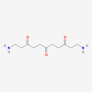 molecular formula C11H20N2O3 B2582702 1,11-Diamino-3,6,9-undecanetrione CAS No. 760159-28-2