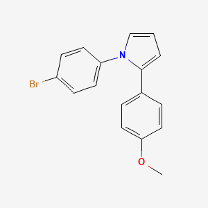 molecular formula C17H14BrNO B2582710 1-(4-Bromophenyl)-2-(4-methoxyphenyl)pyrrole CAS No. 161063-22-5