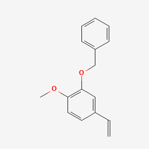 molecular formula C16H16O2 B2582725 2-(苯甲氧基)-1-甲氧基-4-乙烯基苯 CAS No. 68360-39-4