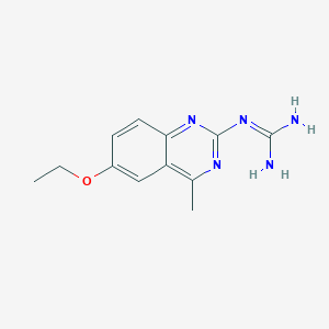 molecular formula C12H15N5O B2582734 N-(6-ethoxy-4-methylquinazolin-2-yl)guanidine CAS No. 5361-35-3