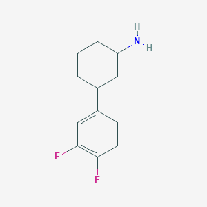 molecular formula C12H15F2N B2582747 3-(3,4-二氟苯基)环己烷-1-胺 CAS No. 1339557-37-7