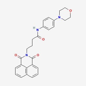 molecular formula C26H25N3O4 B2582756 4-(1,3-dioxo-1H-benzo[de]isoquinolin-2(3H)-yl)-N-(4-morpholinophenyl)butanamide CAS No. 325850-96-2